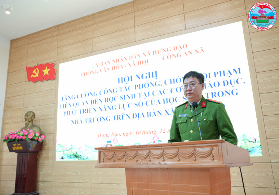 Đánh Dấu Bước Tiến An Toàn Học Đường Tại Xã Hưng Đạo